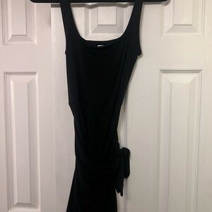 Wilfred Black Wrap Dress